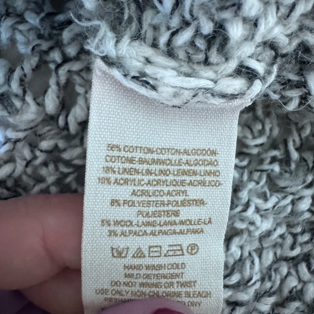 Free People Gray Textured Women's Sweater